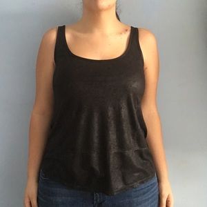 AG adriano goldschmied suede look top